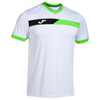 Koszulka Joma Cour SS Tee Sky White / Fluorescent Green
