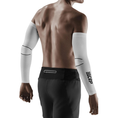 Rękawy kompresyjne CEP Compression Arm Sleeves Unisex White