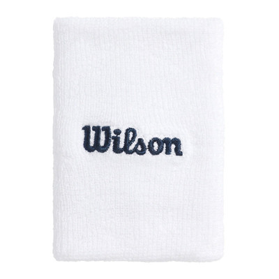 Wilson Wide Terry Wristband White OSFA