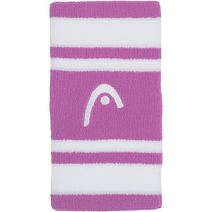 HEAD 5" Wristband Striped 2Pack Alight Lilac / White