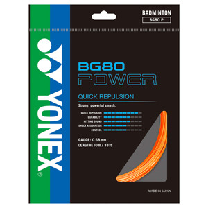 Naciąg badminton Yonex BG 80 Power Orange