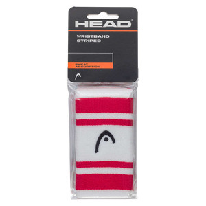 Frotka HEAD 5" Wristband Striped 2Pack Magenta / White