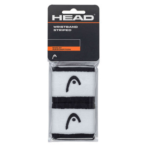 Frotka HEAD 2,5" Wristband Striped 2Pack Black / White