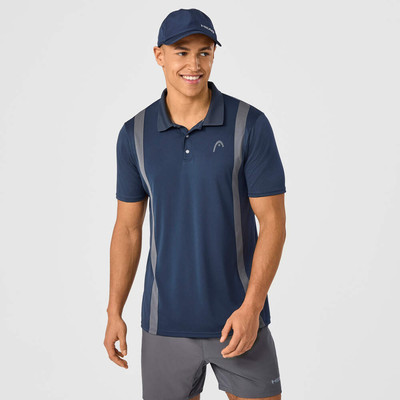 HEAD Club 25 Tech Polo Shirt Navy