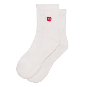Wilson Quarter-Length Socks 1P White
