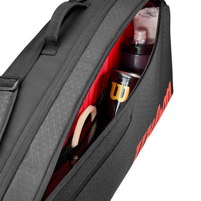 Wilson Clash V3 Super Tour 3 Pack Black / Infrared