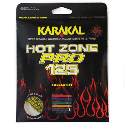 Naciąg squash Karakal Hot Zone Pro 125 Yellow / Black