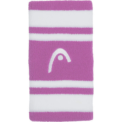 HEAD 5" Wristband Striped 2Pack Alight Lilac / White