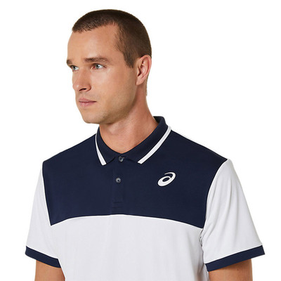 Koszulka Asics Court Polo Shirt White / Midnight