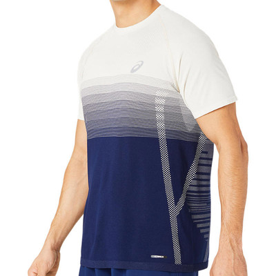 Koszulka Asics Seamless SS Top Birch / Blue