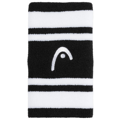 Frotka HEAD 5" Wristband Striped 2Pack Black / White
