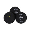 Piłka Dunlop Pro Double Yellow Dot 3Pack