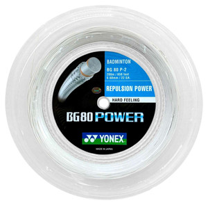 Naciąg badminton Yonex BG 80 Power White (200 m)