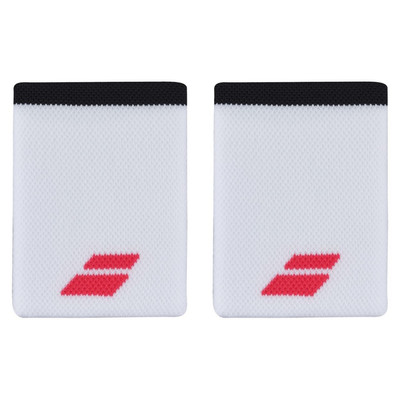 Frotka Babolat Logo Jumbo Wristband 2Pack White / Strike Red