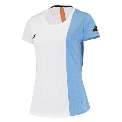 Babolat Play Cap Sleeve Top Women's White / Blithe Blue