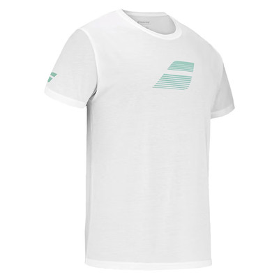 Babolat Exercise Big Flag Tee White