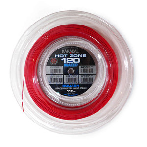 Naciąg squash Karakal Hot Zone Braided 120 Red (110 m)