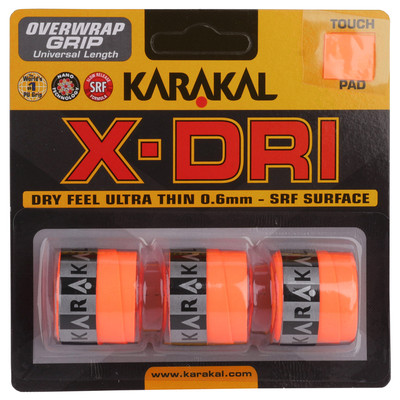 Owijka Karakal X-DRI Overgrip 3Pack Orange