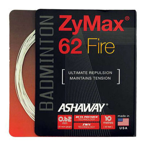 Naciąg badminton Ashaway ZyMax 62 Fire White Set 10m