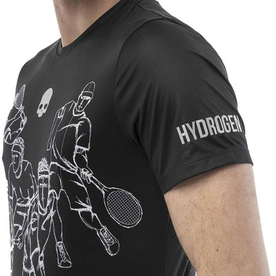 Koszulka Hydrogen Sketch Tech T-shirt Black