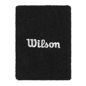 Wilson Wide Terry Wristband Black OSFA